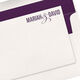 Bold Names with Ampersand Flat Note Cards - Letterpress Image 1 of 3